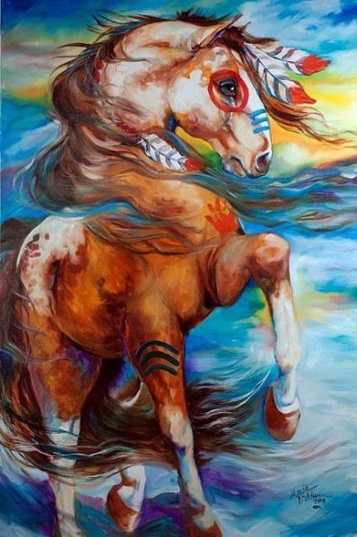 Spirit Thunder War Horse by Marcia Baldwin