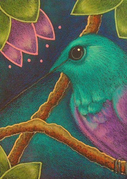 Violet Bellied Hummingbird by Cyra R. Cancel